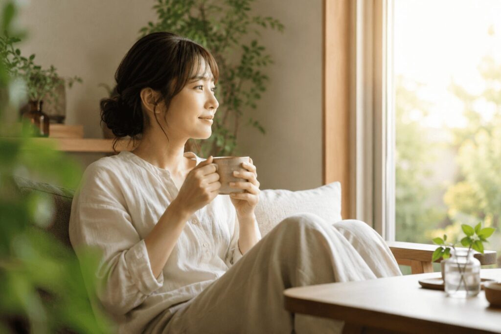 ゆっくり自分のペースで続ける女性のイメージ